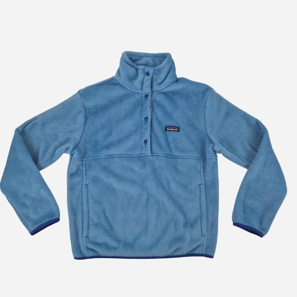 Patagonia blue slouchy cozy fleece pullover